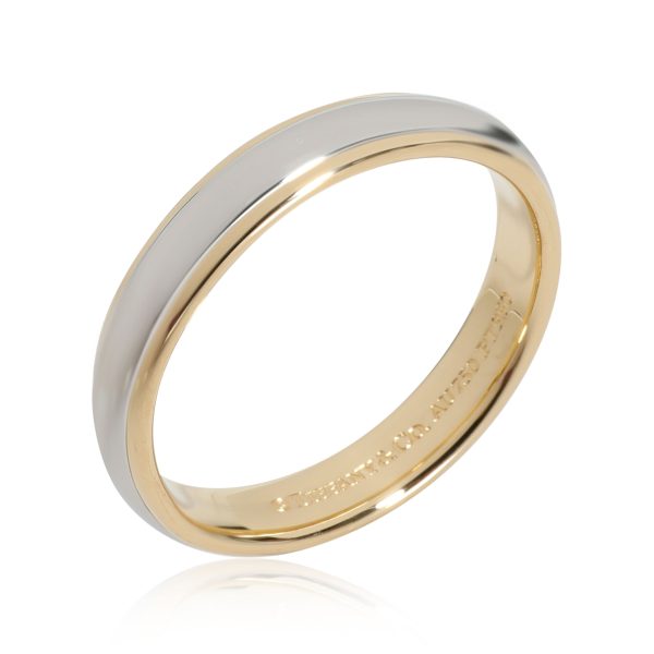 113362 av Tiffany Co Wedding Band in 18K Yellow GoldPlatinum