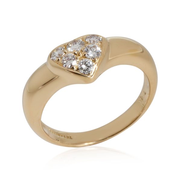 Tiffany Co Tiffany Co Diamond Heart Ring in 18k Yellow Gold 022 CTW