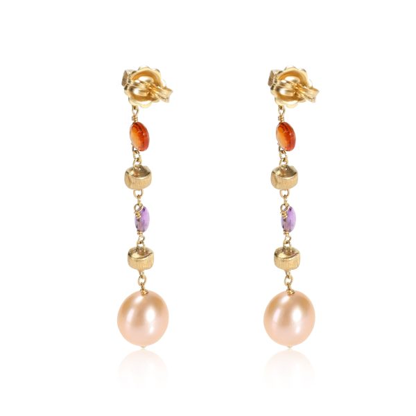 113405 bv ef320ff1 e40e 47ed be03 66c7fa3bd508 Marco Bicego Pearl Gemstone Drop Earring in 18k Yellow Gold