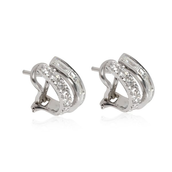 113488 sv Chantecler Diamond Earrings in 18kt White Gold 100 CTW