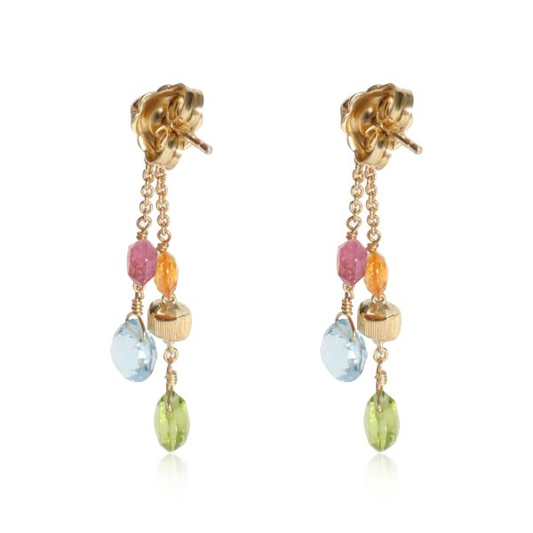 113490 bv fe0ab5d3 d04d 4bd1 9151 0e600fde17ca Marco Bicego Paradise Mix Gemstone Earrings in 18kt Yellow Gold