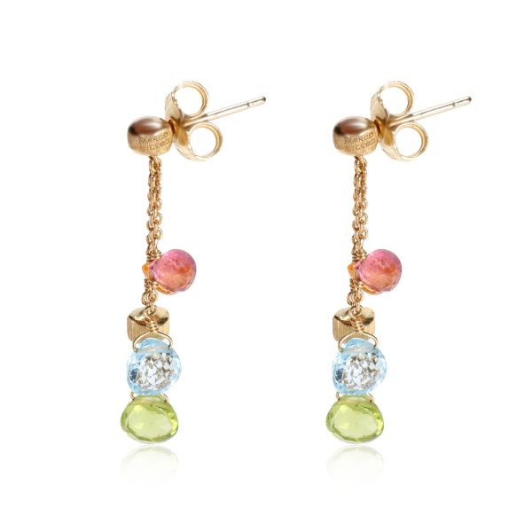 113490 sv a1833414 5b86 4ed3 9c43 a293b4acd67a Marco Bicego Paradise Mix Gemstone Earrings in 18kt Yellow Gold