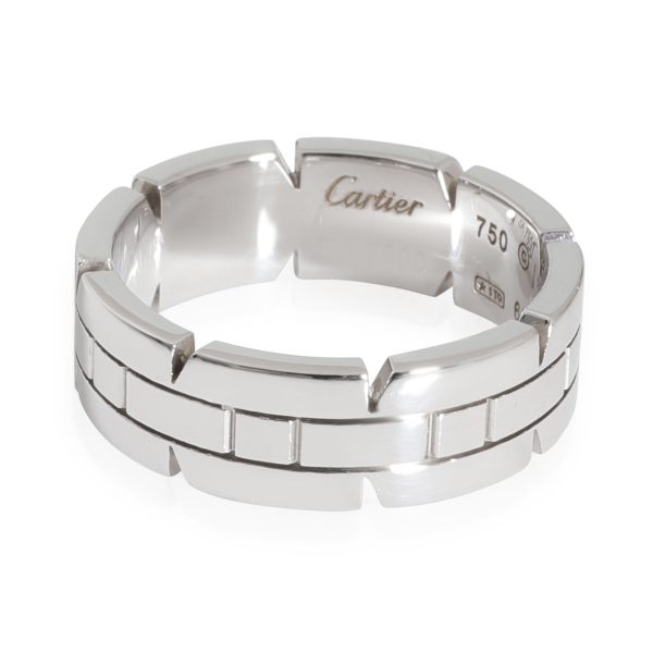 Rings Cartier Tank Mens Ring in 18kt White Gold