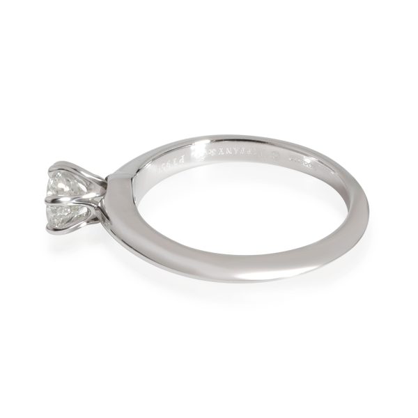 Solitaire Ring Platinum Tiffany Co Diamond Solitaire Engagement Ring in Platinum H VS1 061 CTW