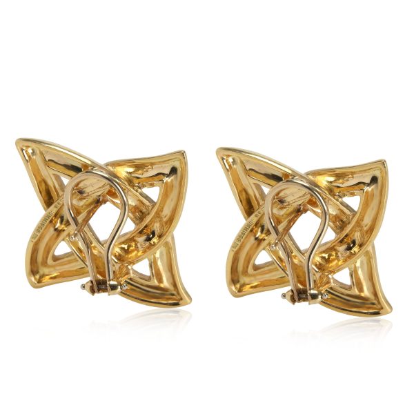 113658 bv Angela Cummings Celtic Knot Earrings in 18K Yellow Gold