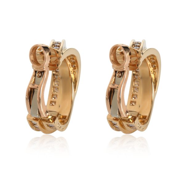 113662 bv 9119cdc2 7b37 4817 9f55 296b0454ce26 Cartier Trinity Diamond Earrings in 18kt Yellow Gold 18 CTW