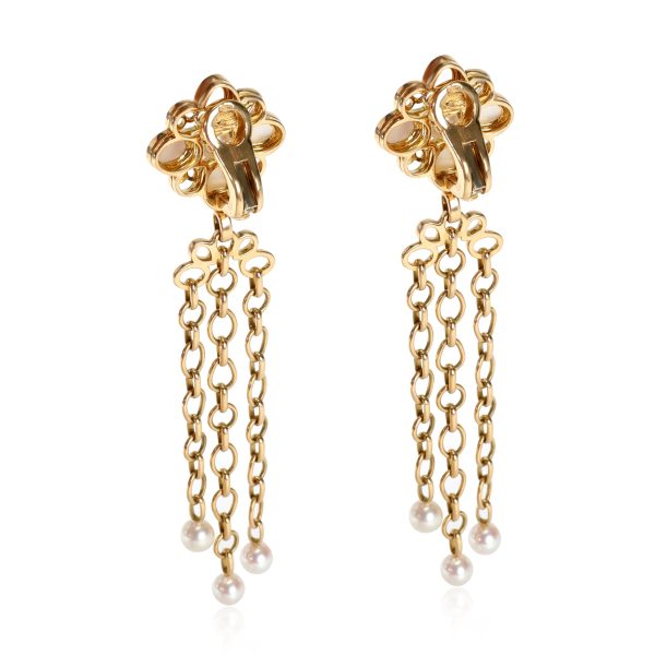 113704 bv c7023a99 9f8d 4d78 9a3c 4d8d3499cc78 Vintage Chanel Moonstone Diamond Pearl Drop Earrings in 18K Yellow Gold