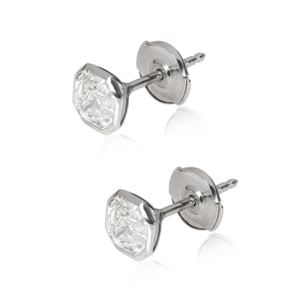 113706 sv 9cfff466 6092 441f a278 bb150b5b7f5a Bezel Set Asscher Diamond Stud Earring in Platinum 140 CTW