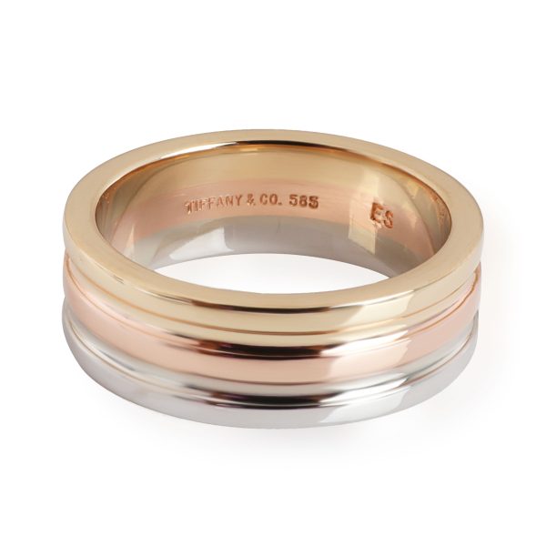 Tiffany Co Trinity Band in 14K 3 Tone Gold Tiffany Co Trinity Band in 14K 3 Tone Gold