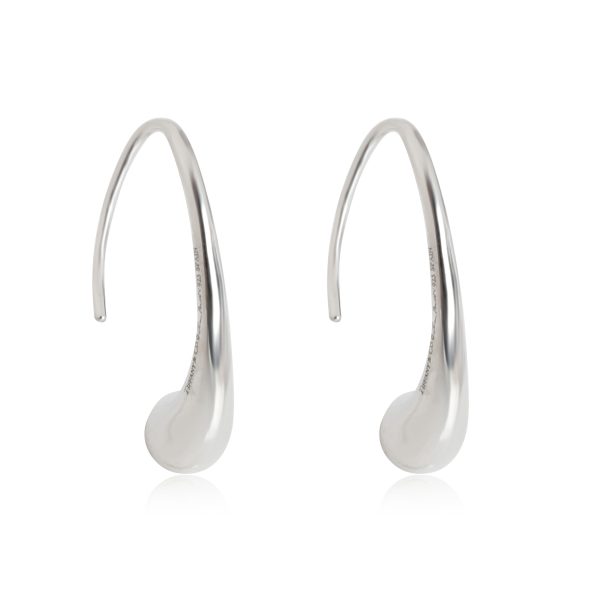 Tiffany Co Elsa Peretti Eelongated Teardrop Earrings in Sterling Silver Tiffany Co Elsa Peretti Eelongated Teardrop Earrings in Sterling Silver