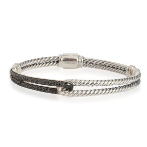 David Yurman Labyrinth Diamond Bracelet in Sterling Silver 05 CTW Louis Vuitton Multicolor Annie GM Chain Tote Bag Noir Black