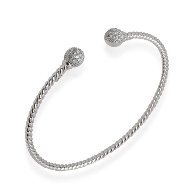 113772 bv a9f189b4 1b9e 4c54 bae1 c3cba156e1ec David Yurman Petite Solari Diamond Cuff in 18K White Gold 035 CTW