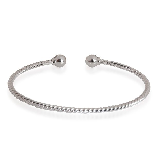 113772 clasp 0957143b 6adf 42c0 8f1f c9abf11b0d79 David Yurman Petite Solari Diamond Cuff in 18K White Gold 035 CTW