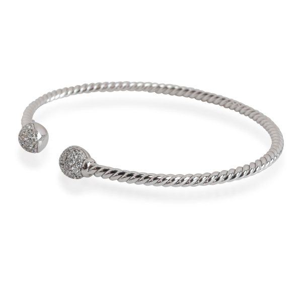 113772 sv f610b547 297c 491f 8118 f8fb3e5acaec David Yurman Petite Solari Diamond Cuff in 18K White Gold 035 CTW