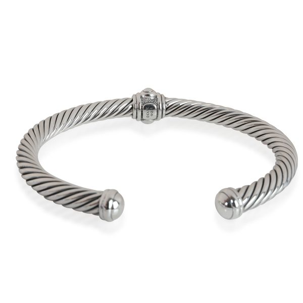 113775 stamp David Yurman Renaissance Diamond Cuff in 925 Sterling Silver 001 CTW