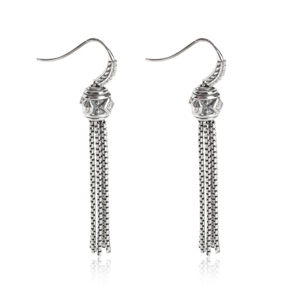 113793 sv 3a9bdc21 a85b 4789 af97 8eda72826181 David Yurman Renaissance Diamond Earrings in Sterling Silver 01 CTW