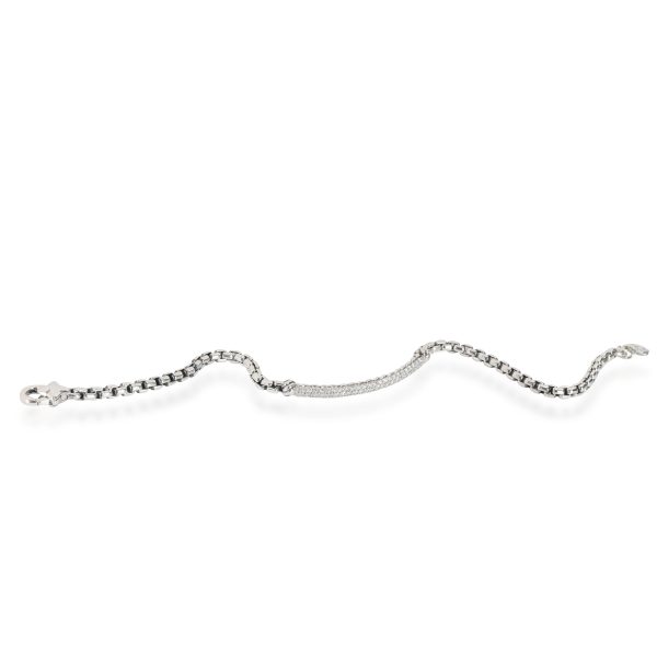 113794 pv 0f7b4974 bfae 4f10 94d6 b351acfdd421 David Yurman Diamond Petite Pave Metro Bracelet in Sterling Silver 035 CTW