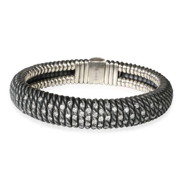 David Yurman Diamond Bangle in Sterling Silver 125 CTW David Yurman Diamond Bangle in Sterling Silver 125 CTW