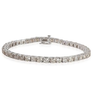 Diamond Tennis Bracelet in 14kt White Gold 672 CTW Louis Vuitton Grenelle Tote PM Epi Leather Handbag Black