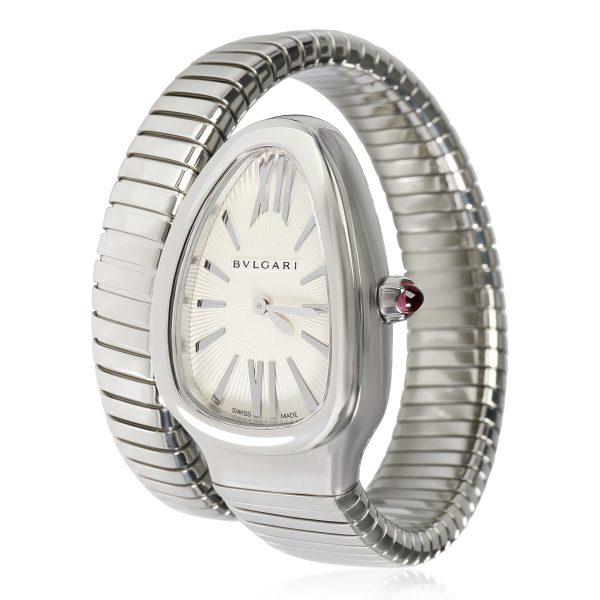 Bulgari Serpenti Tubogas SP 35 G Womens Watch in Stainless Steel Bulgari Serpenti Tubogas SP 35 G Womens Watch in Stainless Steel