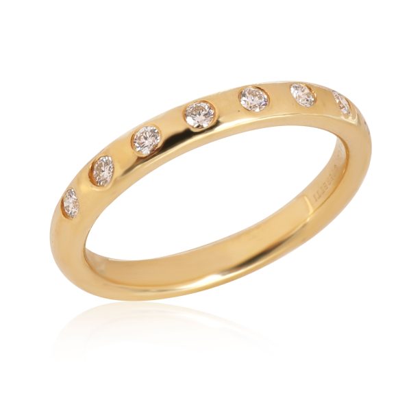 Tiffany Co Elsa Peretti Stacking Diamond Band in 18K Yellow Gold 016 CTW Tiffany Co Elsa Peretti Stacking Diamond Band in 18K Yellow Gold 016 CTW