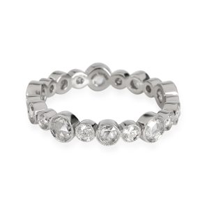 Tiffany Co Diamond Jazz Eternity Band in Platinum 1 CTW David Yurman Chain Collection Necklace in Sterling Silver