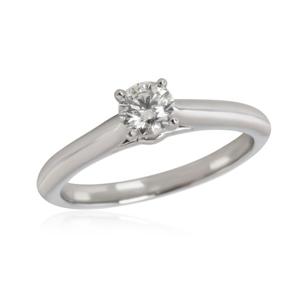 113982 pv Cartier 1895 Diamond Engagement Ring in Platinum H VVS1 03 CT