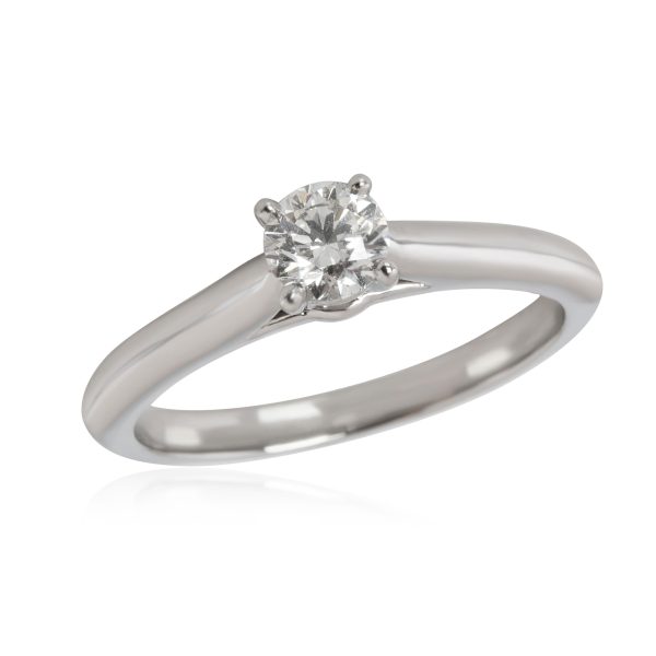 113983 pv Cartier 1895 Diamond Engagement Ring in Platinum E VVS2 025 CTW