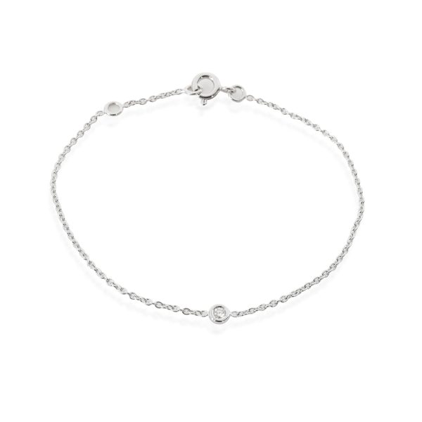 Christian Dior Diamond Station Bracelet in 18K White Gold 003 CTW Christian Dior Diamond Station Bracelet in 18K White Gold 003 CTW