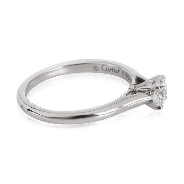 114041 sv Cartier 1895 Diamond Engagement Ring in Platinum E VVS2 036 CTW