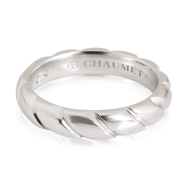 Band Platinum Chaumet Torsade de Chaumet Diamond Band in Platinum GHI VS2 SI1 005 CTW