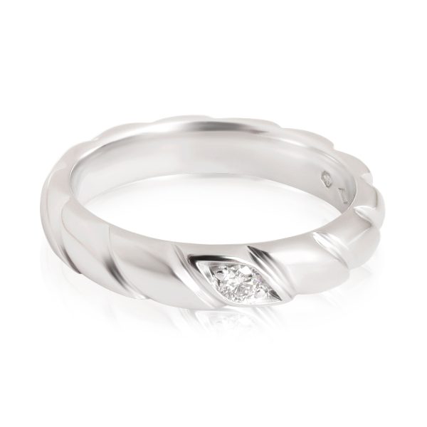 Rings Chaumet Torsade de Chaumet Diamond Band in Platinum GHI VS2 SI1 005 CTW