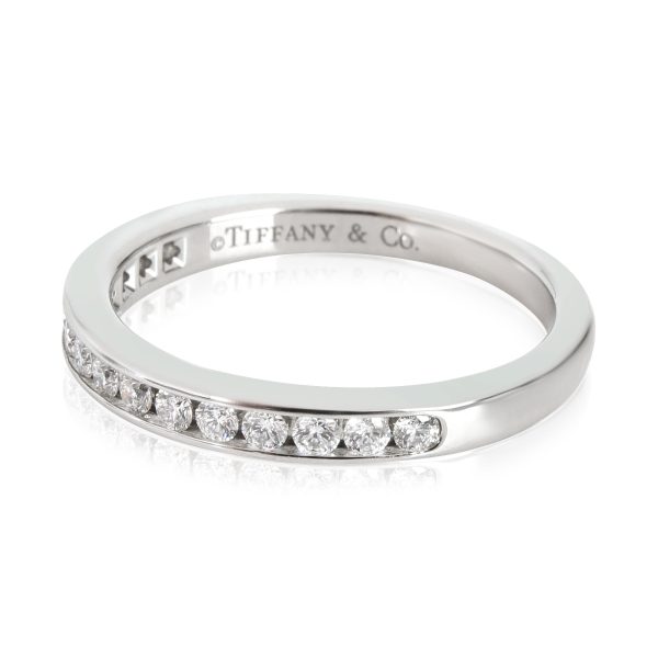 Wedding Band Platinum Tiffany Co Channel Set Half Eternity Diamond Wedding Band Platinum 024 Ctw