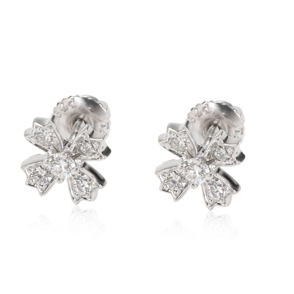 Tiffany Co Diamond Floret Earring in Platinum 034 CTW Tiffany Co Diamond Floret Earring in Platinum 034 CTW