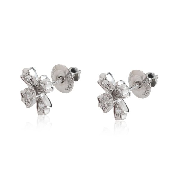 114056 sv Tiffany Co Diamond Floret Earring in Platinum 034 CTW