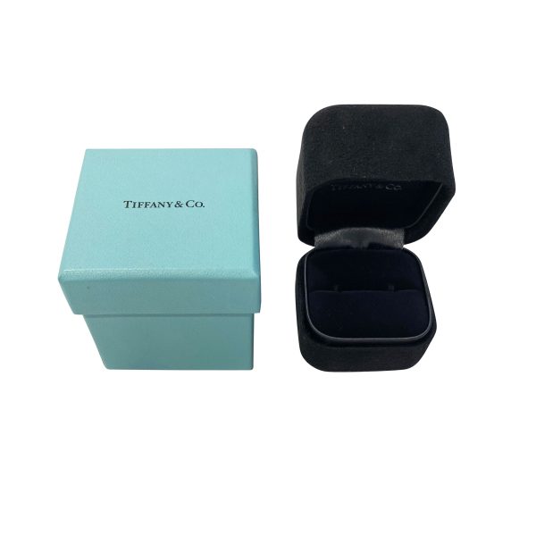 114150 box Tiffany Co Essential Double Milgrain in Band in Platinum