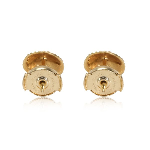 114168 bv Tiffany Co Shell Earring in 18k Yellow Gold