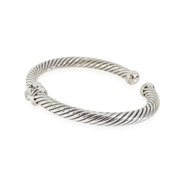 114184 sv 78f447ef 844b 40d5 a415 ef7d0ddf97b3 David Yurman Renaissance Diamond Cuff in Sterling Silver 003 CTW