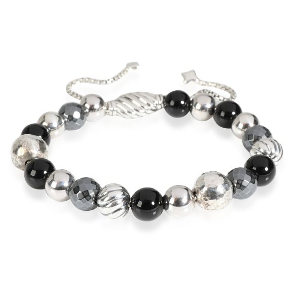 David Yurman Elements Onyx Hematite Bracelet in Sterling Silver David Yurman Elements Onyx Hematite Bracelet in Sterling Silver