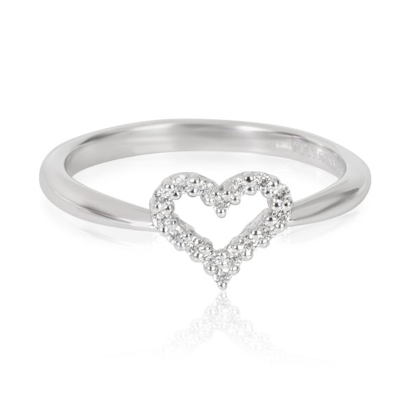 Tiffany Co Heart Diamond Ring in Platinum 006 CTW Tiffany Co Heart Diamond Ring in Platinum 006 CTW