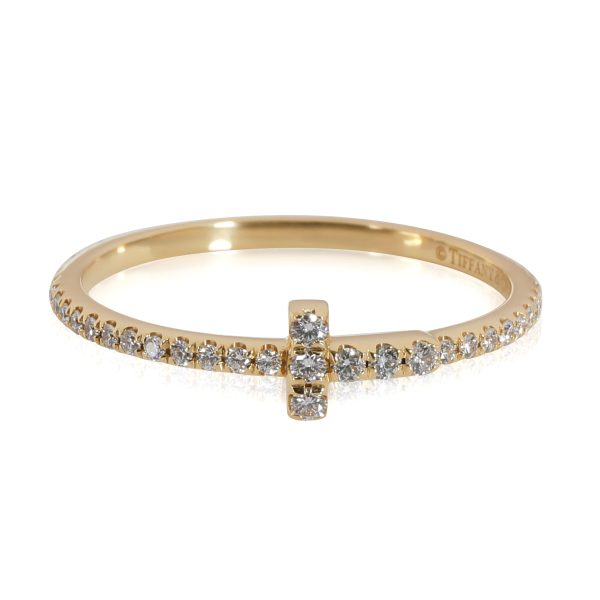 Tiffany Co T Diamond Wire Band in 18k Yellow Gold 020 CTW Tiffany Co T Diamond Wire Band in 18k Yellow Gold 020 CTW