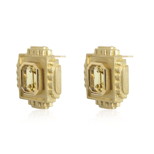 114378 sv 6218a1bc a7d2 4432 8c7f e0dbeb815146 Kieselstein Cord Citrine Earrings in 18K Yellow Gold