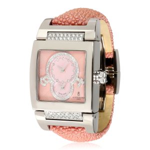 deGrisogono Instrumentino Dual Time TINOS05 Womens Watch in 18kt White Gold Louis Vuitton Messenger Monogram Eclipse Taiga Rama Black