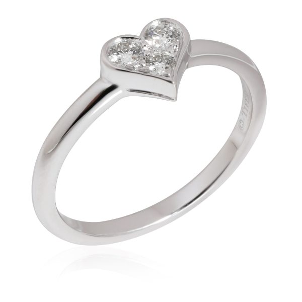 Tiffany Co Tiffany Co Diamond Heart Ring in Platinum 019 CTW