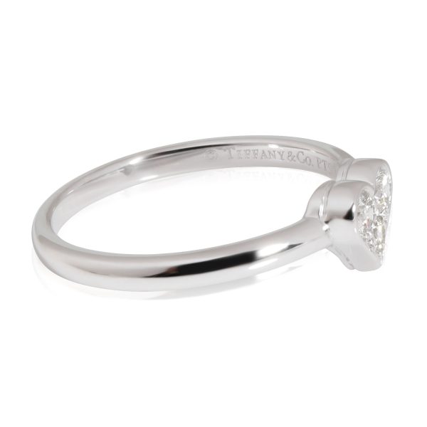 Platinum Ring Tiffany Co Diamond Heart Ring in Platinum 019 CTW