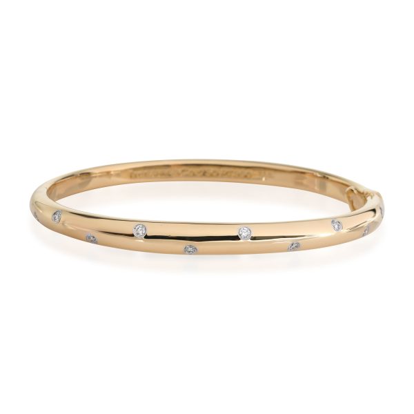 Tiffany Co Diamond Etoile Bangle in 18k Yellow Gold 021 CTW Tiffany Co Diamond Etoile Bangle in 18k Yellow Gold 021 CTW