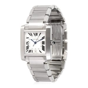 Cartier Tank Francaise W51002Q3 Mens Watch in Stainless Steel Cart