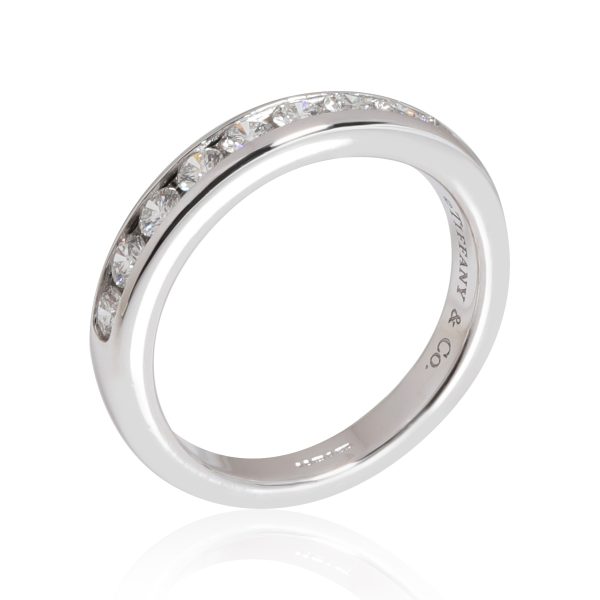 Rings Tiffany Co Channel Set Diamond Wedding Band in Platinum 035 CTW