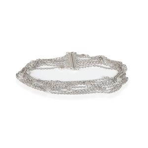 Diamond 7 Strand Bracelet in 18k White Gold 06 CTW CHANEL Long Wallet Flap Matelasse Quilted Pink