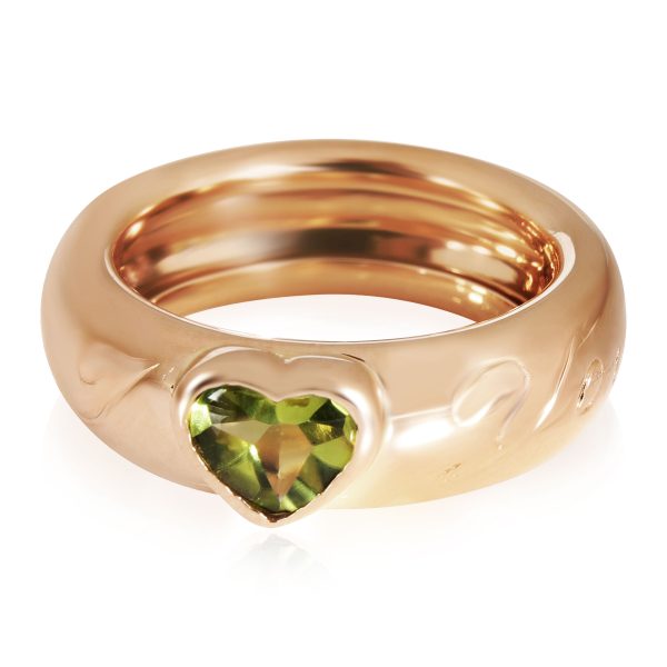 Tiffany Co Vintage I Love You Heart Peridot Ring in 18k Yellow Gold Tiffany Co Vintage I Love You Heart Peridot Ring in 18k Yellow Gold